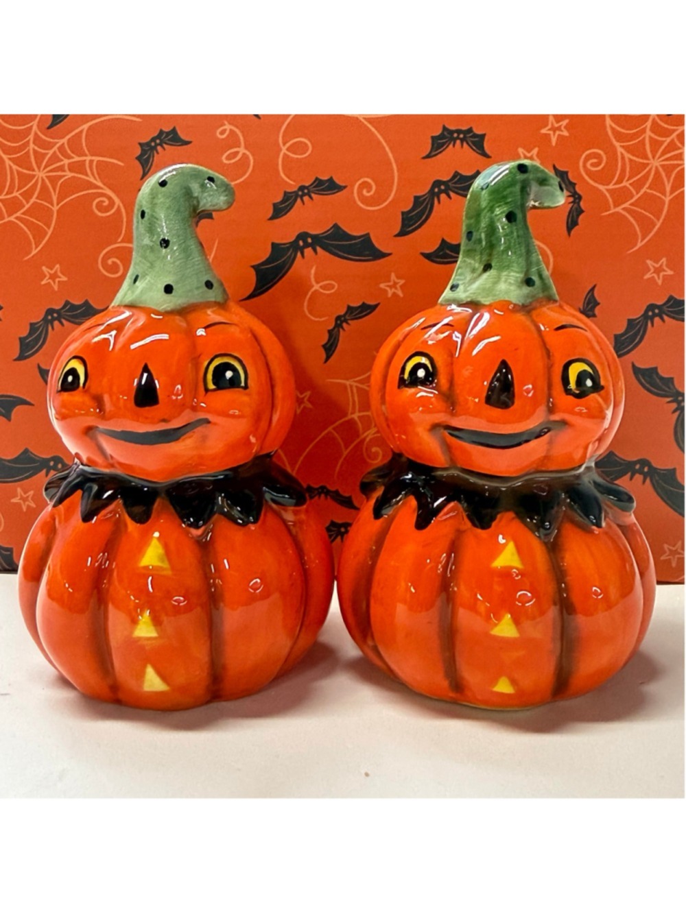 Johanna Parker Halloween Pumpkin Salt & Pepper Shakers, One Size